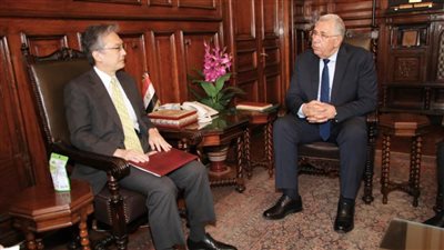 وزير الزراعة يبحث مع سفير اليابان آفاق التعاون المشترك 