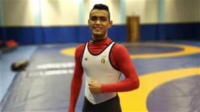 جمال عبد الناصر لاعب المصارعة يودع دورة ألعاب البحر المتوسط