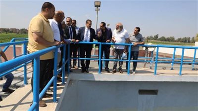 محافظ المنوفية يفتتح محطتي رفع صرف صحي شبراقبالة وشمنديل 