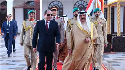 الرئيس السيسي يؤكد حرص مصر على تطوير التعاون الوثيق والمتميز مع البحرين