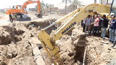 محافظ أسيوط متابعة مستمرة لأعمال إصلاح خط طرد محطة رفع المراغي