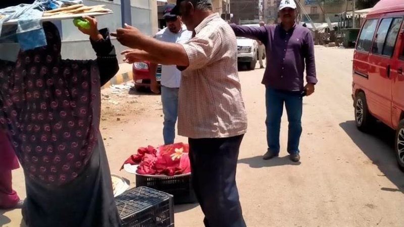 رفع الإشغالات بأشمون