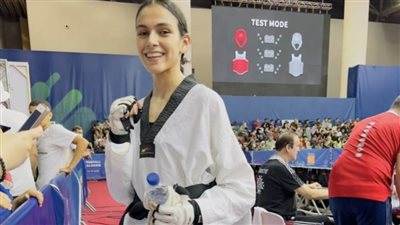 شهد سامي تتوج ببرونزية التايكوندو وزن 49 كجم بدورة ألعاب البحر المتوسط