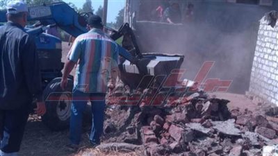 إزالة حالات التعدي على الأراضي الزراعية بكفر الشيخ 