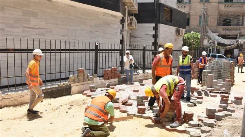 أعمال رصف الشوارع