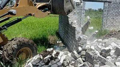 تكثيف حملات إزالة التعديات خلال إجازة عيد الأضحى بكفر الشيخ