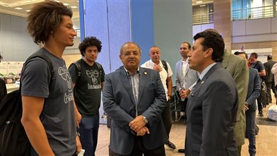 عودة الفوج الأخير للبعثة المصرية المشاركة بدورة ألعاب البحر المتوسط