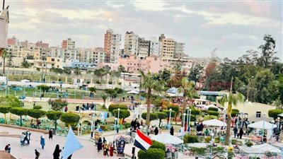 الحديقة المركزية في انتظار الزائرين للاحتفال بعيد الأضحى بكفر الشيخ 