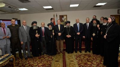 محافظ أسيوط يستقبل المهنئين بعيد الأضحى المبارك بديوان عام المحافظة