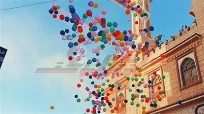 توزيع البالونات والحلوى ضمن مظاهر الاحتفال بعيد الأضحى بكفر الشيخ