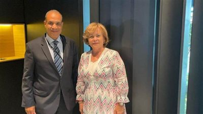 السفير المصري في بروكسل يتناول تطورات الحوار السياسي الوطني وملفات الطاقة والغذاء