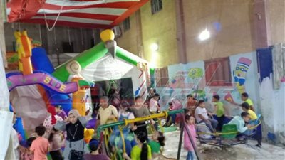 توافد المواطنين على مراكز شباب كفر الشيخ لقضاء وقت ترفيهي ثاني ليالي العيد