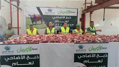 ذبح ٩١ أضحية وتوزيعها على الأسر الأولى بالرعاية بالبحيرة