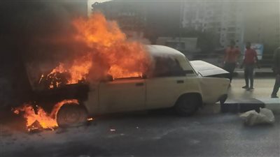 إصابة شخص بحروق أثناء اشتعال سيارته بالشرقية