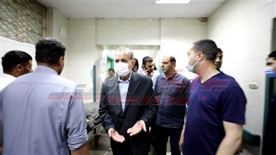 نور الدين يتفقد مستشفى كفر الشيخ العام للاطمئنان على سير العمل بها