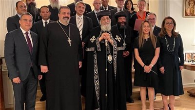 حفل استقبال البابا تواضروس الثاني بسفارة مصر بفيينا 