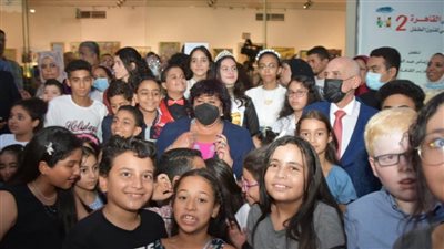 وزيرة الثقافة تفتتح الدورة الثانية لبينالي القاهرة الدولي لفنون الطفل