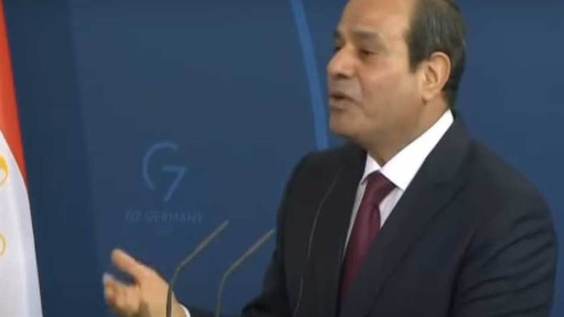 الرئيس السيسي خلال