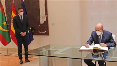 التعاون الثنائي يتصدر مباحثات الرئيس الموريتاني ووزير الخارجية الإسباني