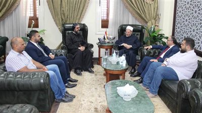 مفتي الجمهورية يستقبل وفدًا من كنيسة 