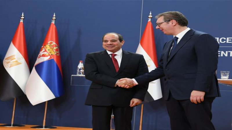 السيسي من صربيا