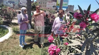 تطوير الميادين والحدائق العامة بمشاركة التنسيق الحضاري بكفر الشيخ