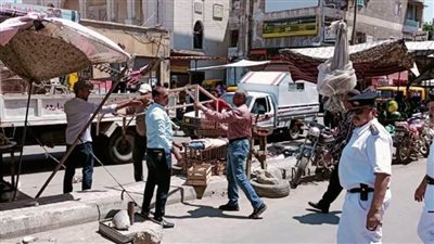 رفع وإزالة ١٥١٠ حالات إشغال طريق في حملة مكبرة بالبحيرة