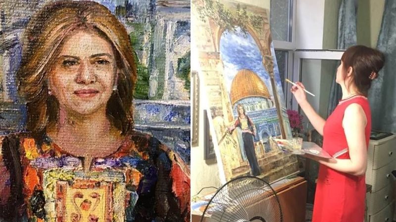 شيرين أبوعالة بريشة