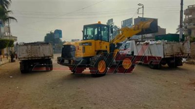 حملات نظافة وتجميل مكبرة بمدينة بيلا في كفر الشيخ