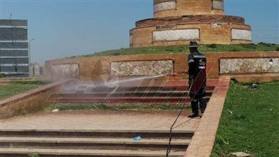 حملات مكبرة وغسل وتطهير ميادين كفر الشيخ