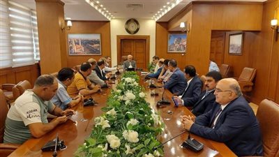 شريف مصطفى يبحث مع محافظ بورسعيد آخر استعدادات إقامة البطولة العربية للكونغ فو