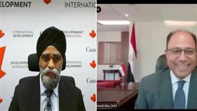 سفير مصر بكندا يلتقي وزير التنمية الدولية الكندي 