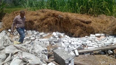 إزالة ١٣ حالة تعدٍ على الأراضي الزراعية وأملاك الدولة بالبحيرة