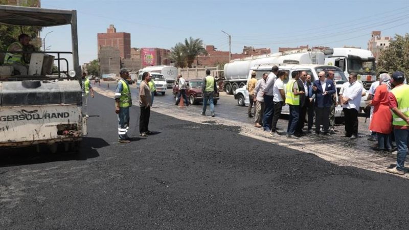 رصف الطرق ببنى سويف