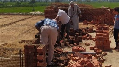 إزالة حالات التعدي على أملاك الدولة والتصدي للبناء المخالف بكفر الشيخ