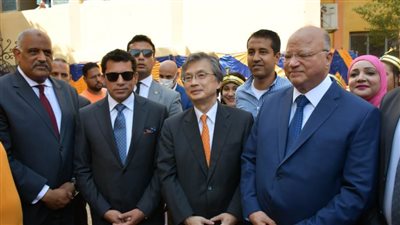 وزير الشباب والسفير الياباني ومحافظ القاهرة يطلقون مشروع المساحات الصديقة