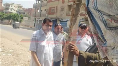 سيدي سالم تزيل الإشغالات والباعة الجائلين من الشوارع