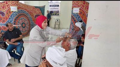 الكشف على 324 مواطنًا بقافلة طبية للعيون لحزب مستقبل وطن بكفر الشيخ