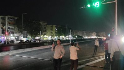 إشارات لعبور المشاة بمناطق بالقاهرة