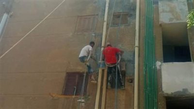 تجميل عقارات شارع حسين كامل بألماظة 