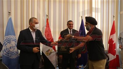 محافظ كفر الشيخ يشارك في استقبال محافظ البحيرة لوزير التنمية الدولية الكندي
