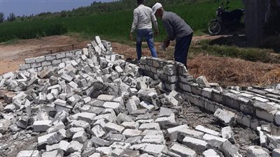 إزالة 18 حالة تعدٍ على الأراضي الزراعية والمجاري المائية بالبحيرة