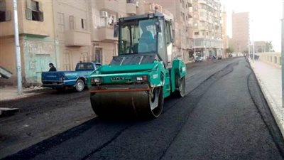 الانتهاء من رصف شارع كورنيش النيل بمدينة المراغة بطول 1.5 كيلومتر بسوهاج