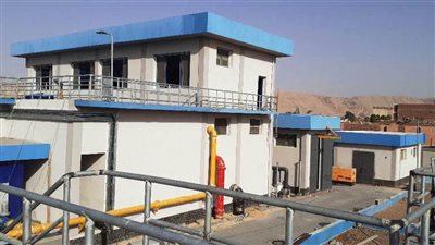 الانتهاء من مشروع إنشاء محطة المياه المطورة بقرية الصوامعة شرق