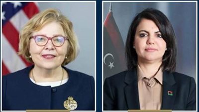 وزيرة الخارجية الليبية تلتقي نائبة وزير الخارجية الأمريكي