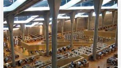 فؤاد ومنيب في مكتبة الإسكندرية