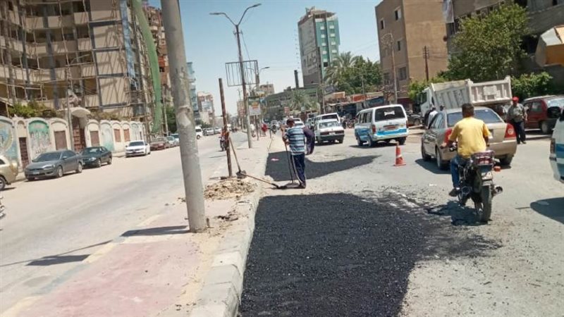 ترميم الطرق ببنى