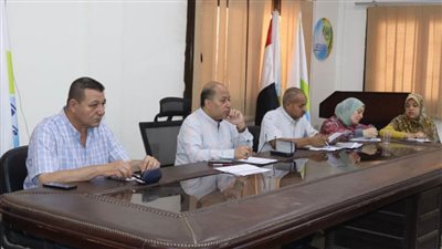 اجتماع ثلاثي تنسيقي لمياه أسيوط ودار الهندسة والهيئة القومية للوقوف على نسب إنجاز الوصلات المنزلية