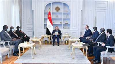 الرئيس السيسي يؤكد حرص مصر على ترسيخ دعائم الأمن والاستقرار في جنوب السودان