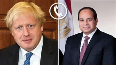 الرئيس السيسي يتلقى اتصالاً هاتفياً من رئيس الوزراء البريطاني